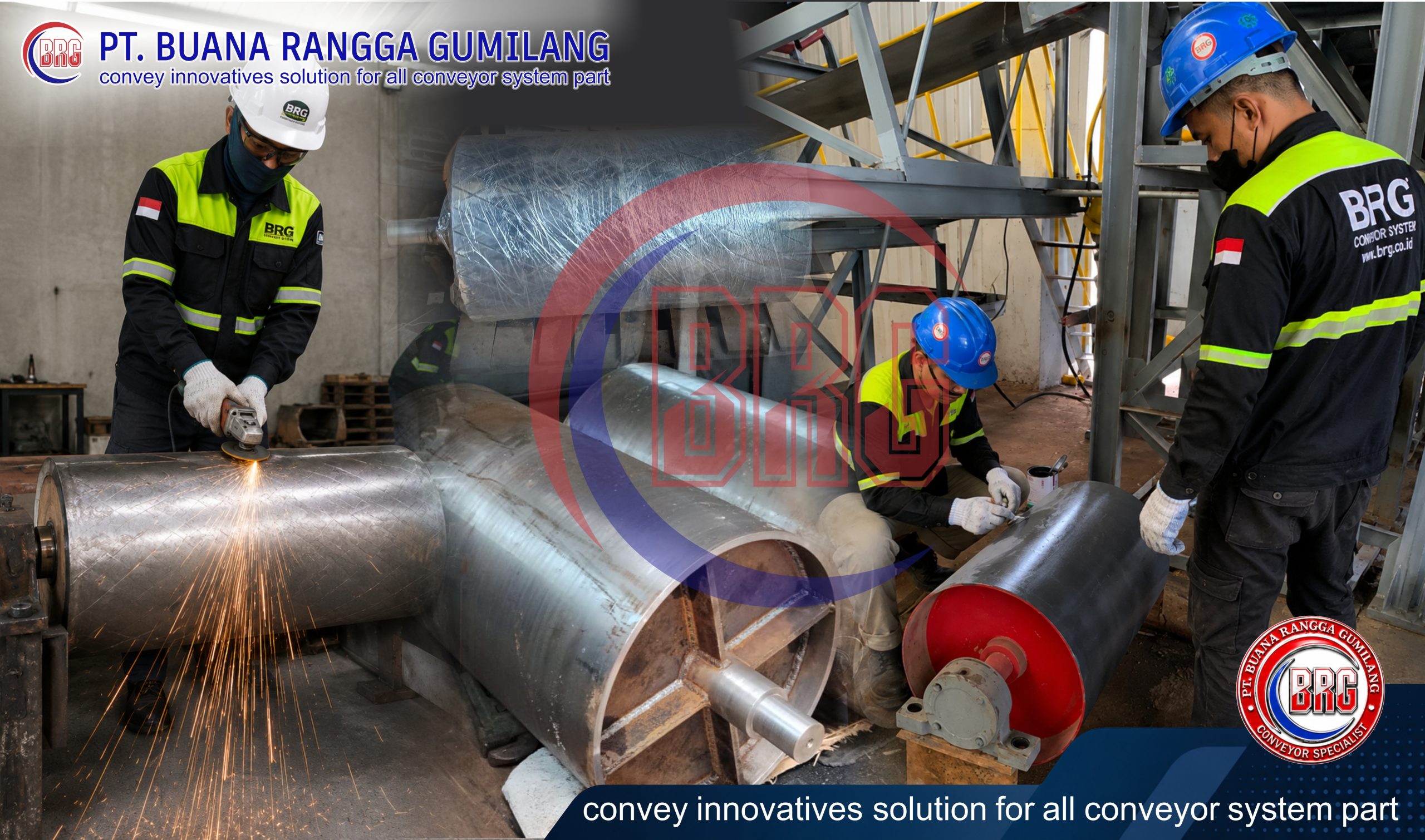 fabrikasi drum pulley conveyor