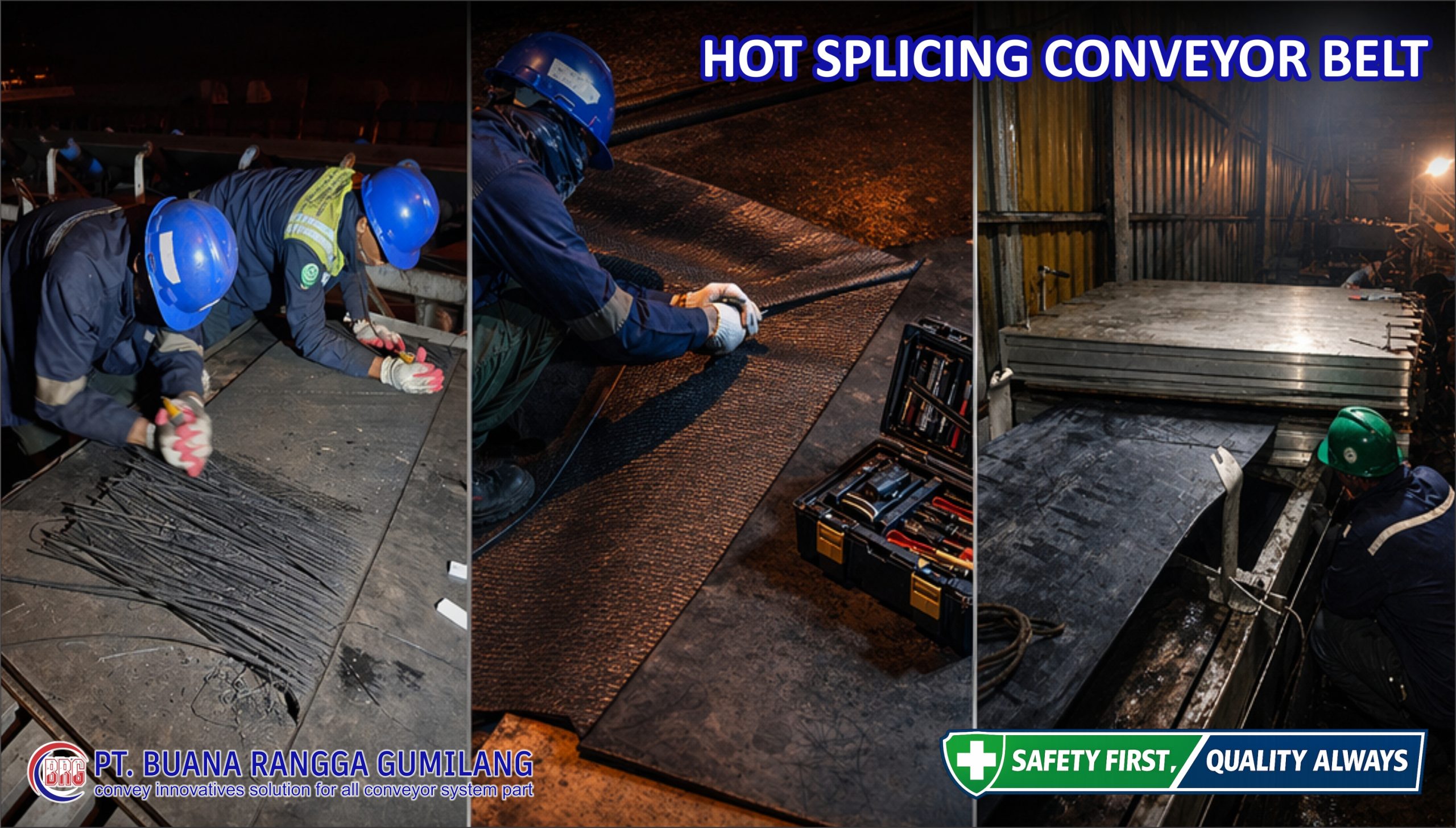 HOT SPLICING CONVEYOR BELT