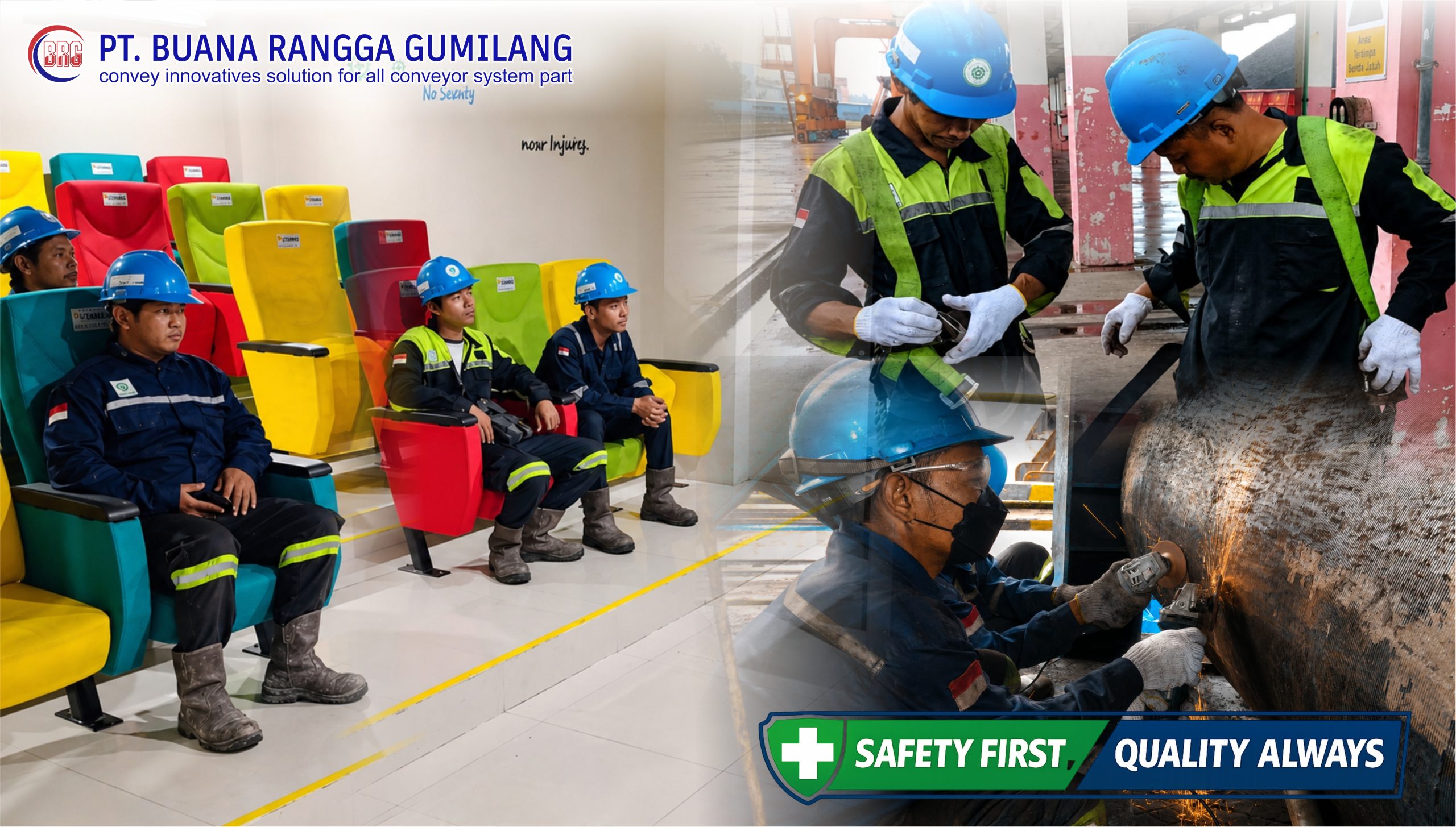 penggunaan apd lengkap brg